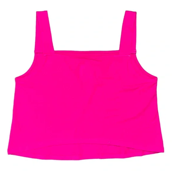 SOLD- Torrid Foxy Square Neck Pink Crop Tank Size 2X - Picture 4 of 8